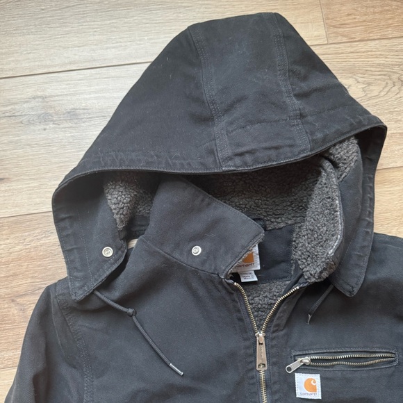 🔥RARE Carhartt Wildwood Jacket Size Large Sherpa Lined - Picture 7 of 8